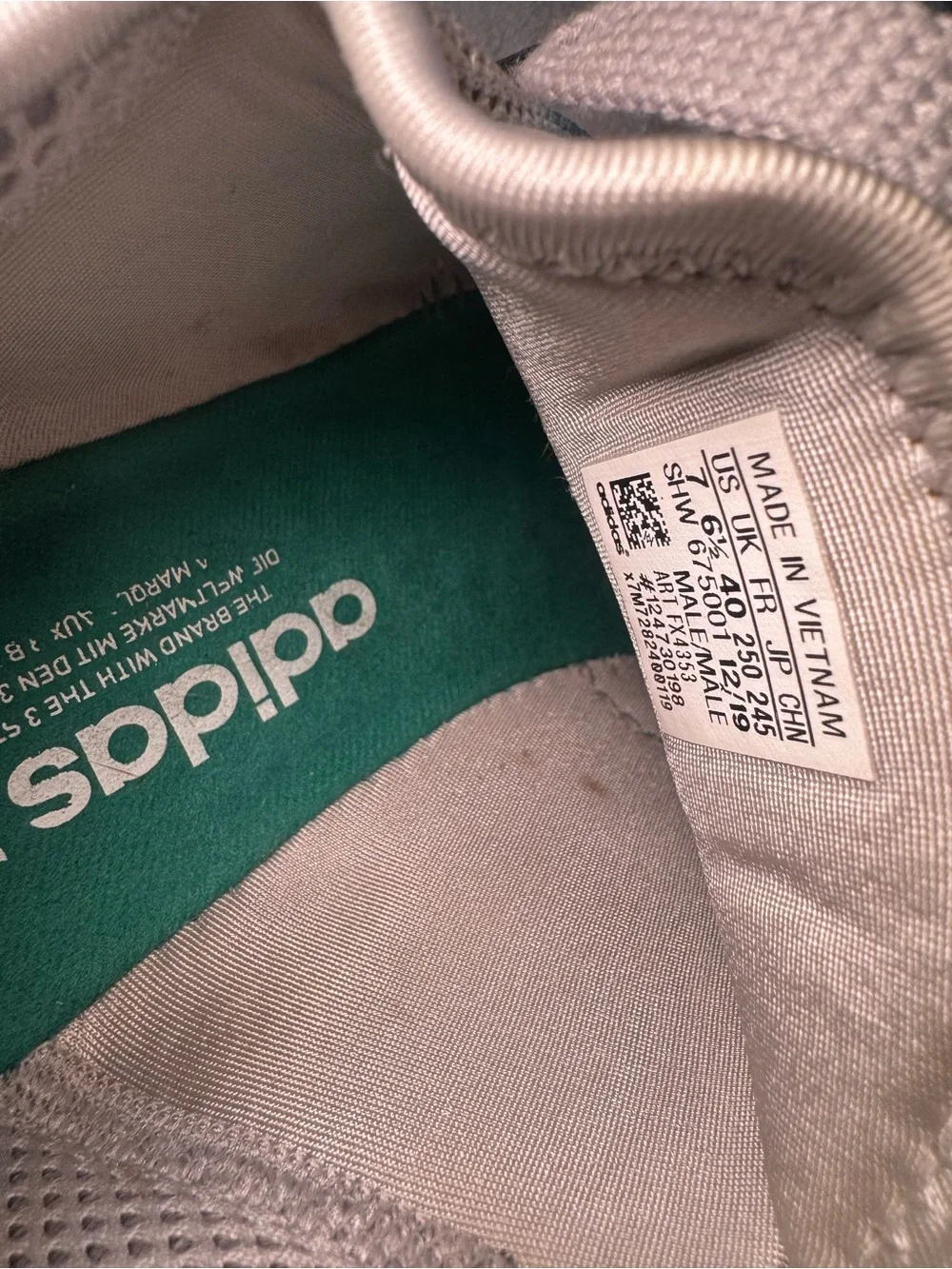 adidas light gray